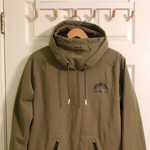 O’Neill Snowboard Ski Anorak Jacket Hoodie Men’s Medium M Olive/Green